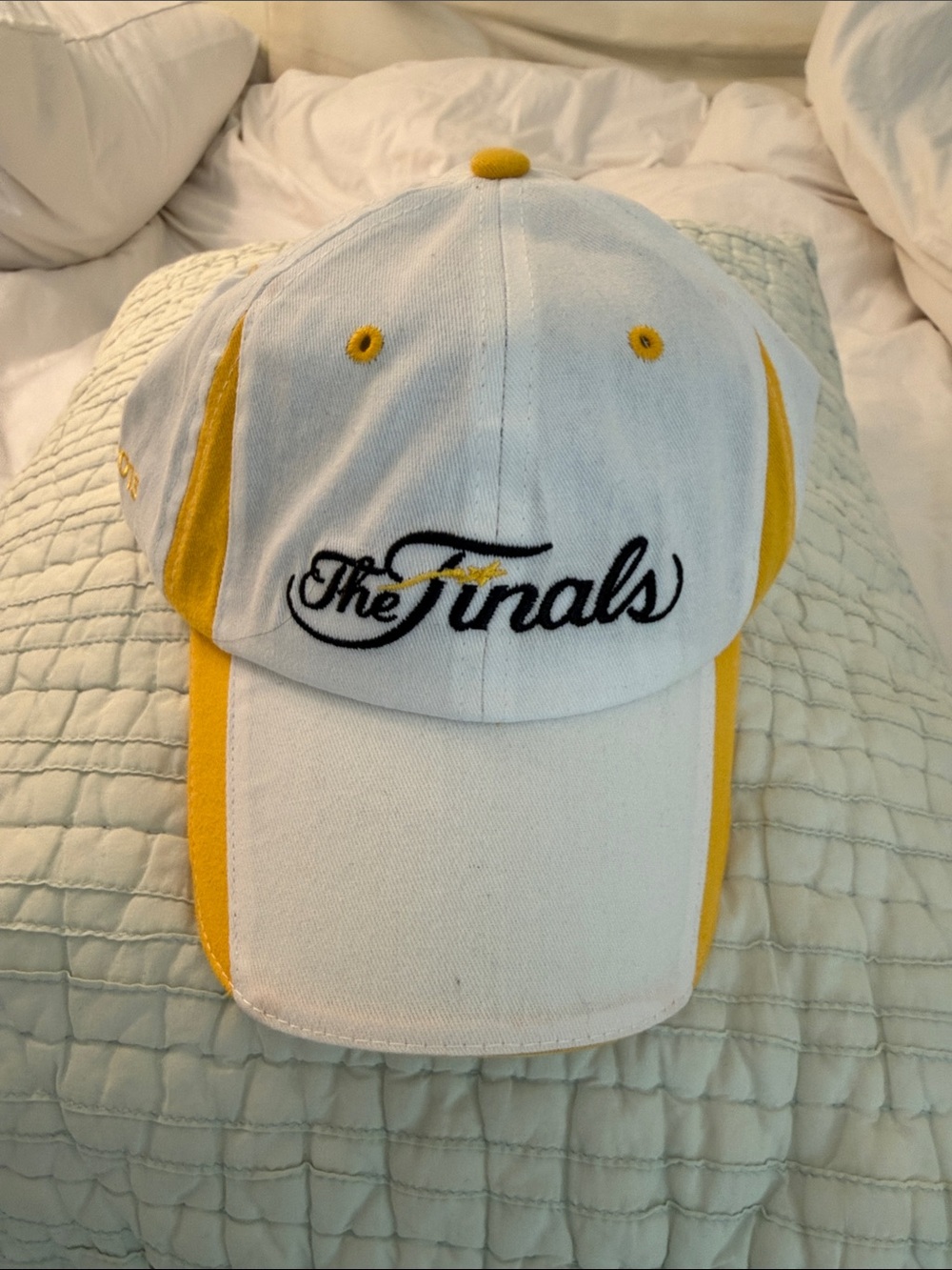 The Finals White and Yellow Baseball Cap